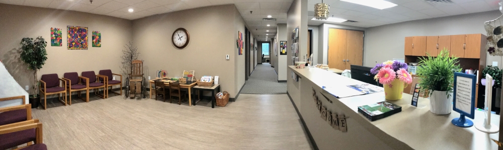 Pictures of the Milwaukee clinic location waiting room.